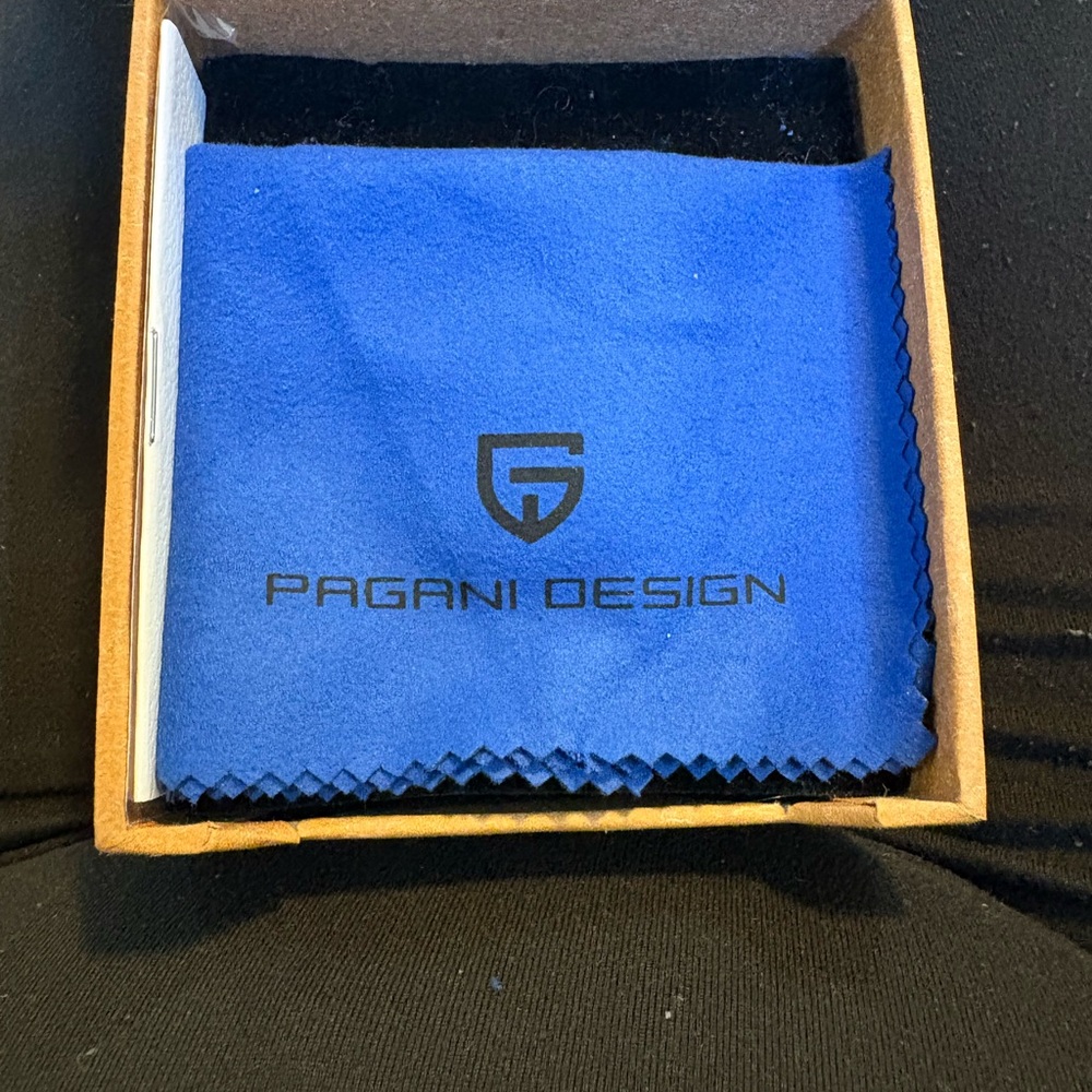 Pagani Design Black and Blue Chronograph Men’s Quartz Watch - Picture 6 of 11